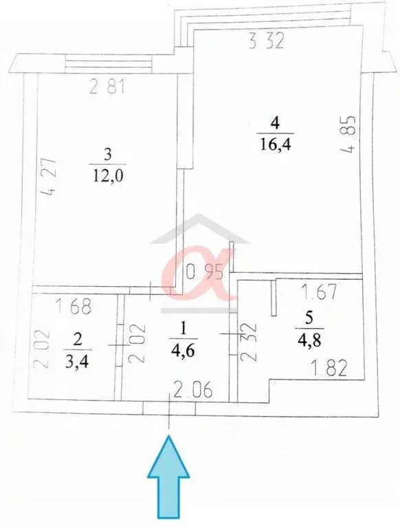 2-к кв. Кемеровская область, Кемерово Октябрьский просп., 30Б (45.0 м) - Фото 2