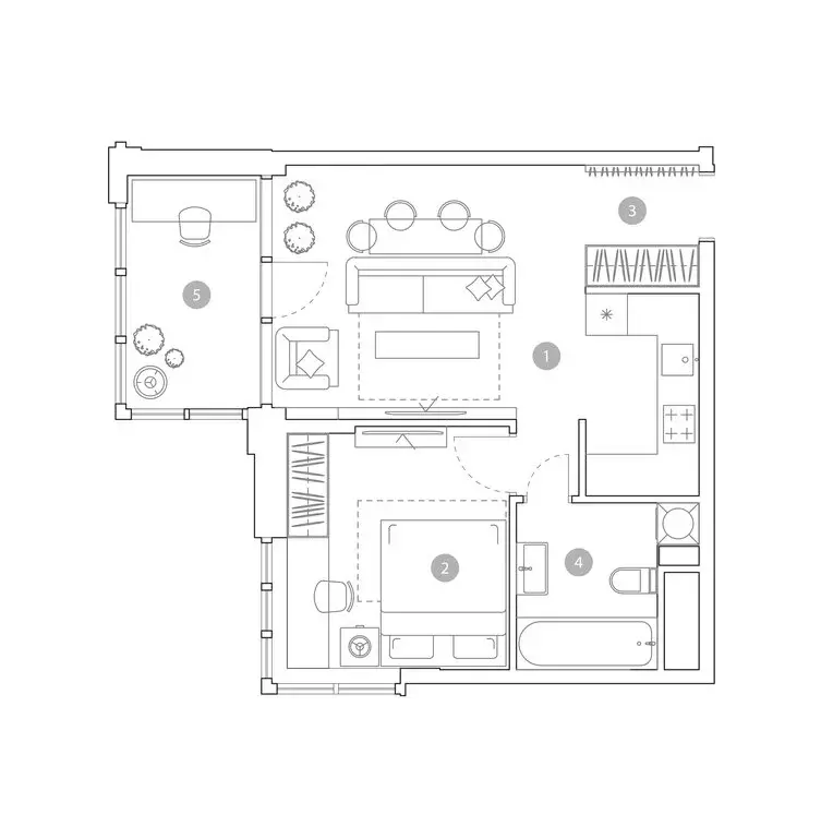 2-комнатная квартира: Москва, улица Миклухо-Маклая, 23 (45.6 м) - Фото 2