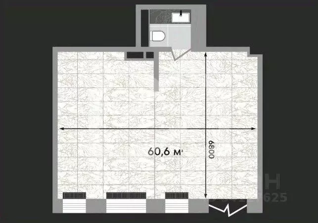 Торговая площадь в Москва Зорге 9 жилой комплекс, 9Ак6 (61 м) - Фото 2
