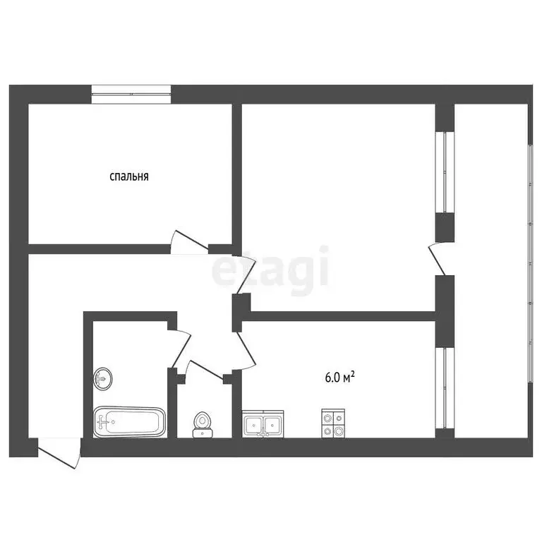 2-комнатная квартира: Феодосия, улица Дружбы, 28 (50.3 м) - Фото 1