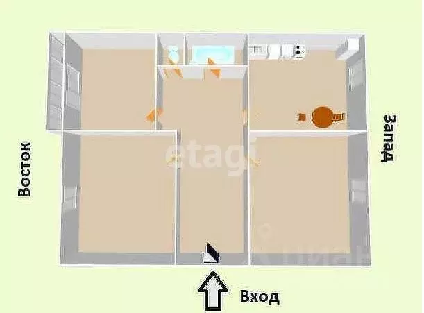 2-к кв. Сахалинская область, Анивский городской округ, с. Таранай ул. ... - Фото 2