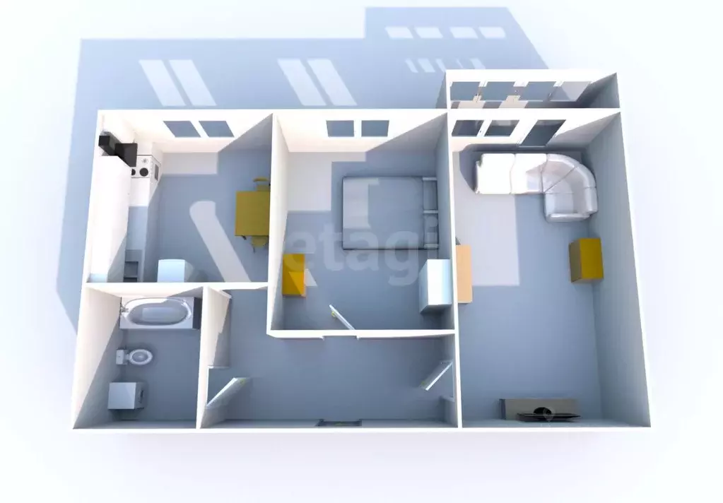 2-к кв. Сахалинская область, Долинский городской округ, с. Сокол ул. ... - Фото 2