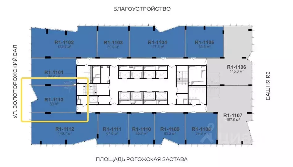 Офис в Москва ул. Золоторожский Вал, 11С23 (80 м) - Фото 2