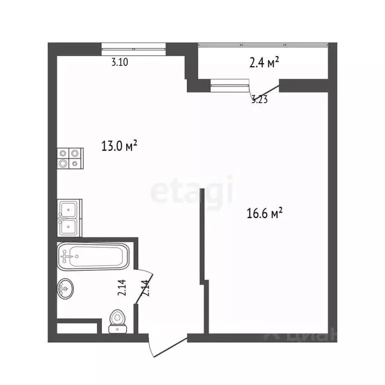 1-к кв. Москва Скандинавия жилой комплекс, ул. Эдварда Грига, 18к1 ... - Фото 2