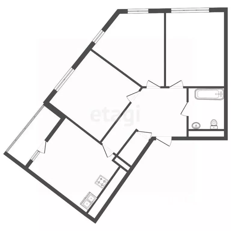 3-к кв. Санкт-Петербург Планерная ул., 97к1 (60.3 м) - Фото 2