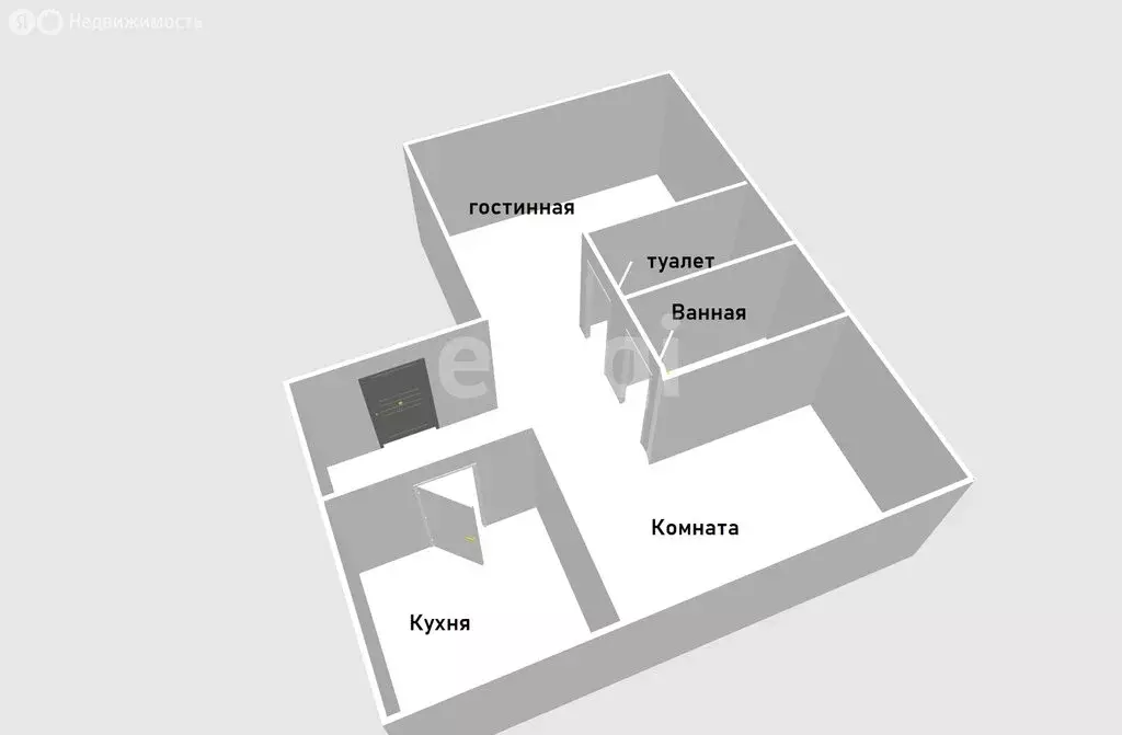 2-комнатная квартира: Анива, улица С.Н. Пудова, 18Б/1 (55.3 м) - Фото 1