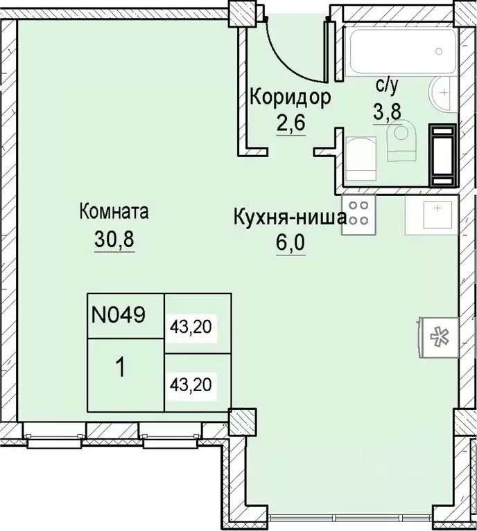 1-к кв. Нижегородская область, Нижний Новгород ул. Июльских Дней, 11 ... - Фото 1