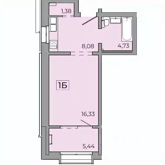 1-к кв. Иркутская область, Иркутск Байкальская ул., 89 (45.8 м) - Фото 0