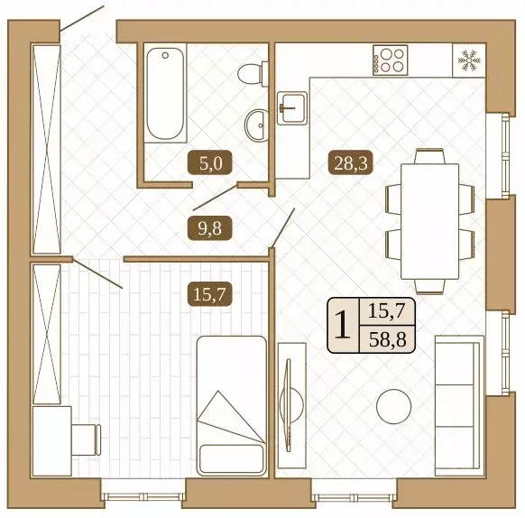 1-к кв. Московская область, Сергиев Посад Белый город жилой комплекс ... - Фото 1