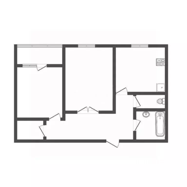 2-к кв. Тульская область, Богородицк ул. Юности, 3 (44.3 м) - Фото 2