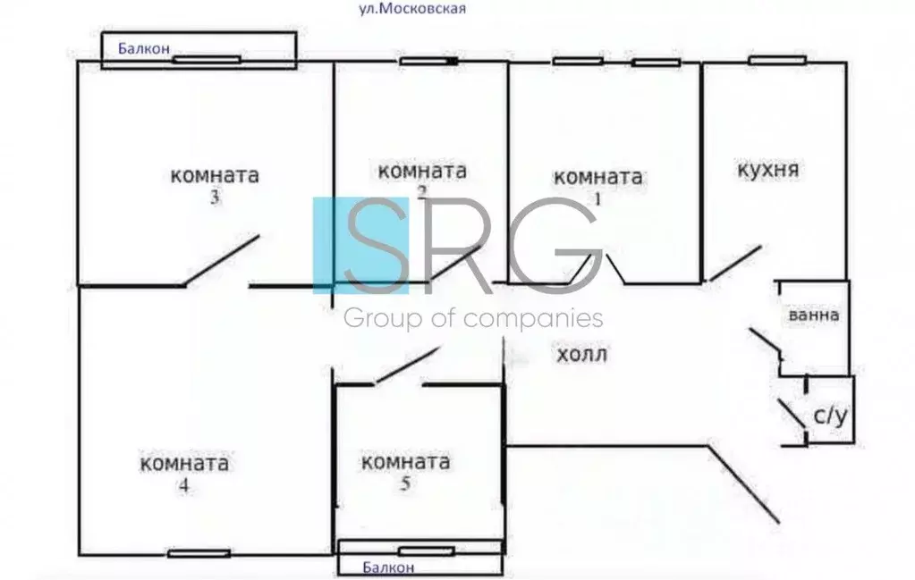 5-к кв. Саратовская область, Саратов Московская ул., 47 (140.2 м) - Фото 1