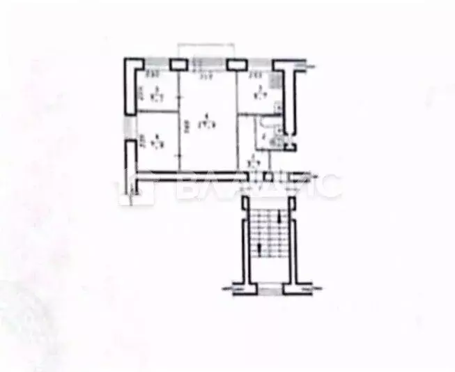 3-к кв. Новосибирская область, Новосибирск Степная ул., 61а (42.7 м) - Фото 1