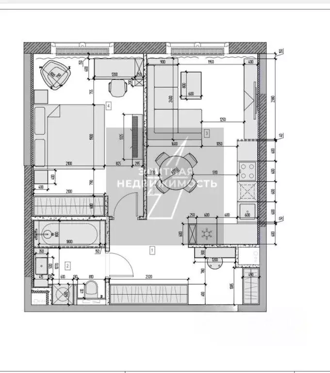 2-к кв. Москва Новоалексеевская ул., 16к2 (48.0 м) - Фото 2