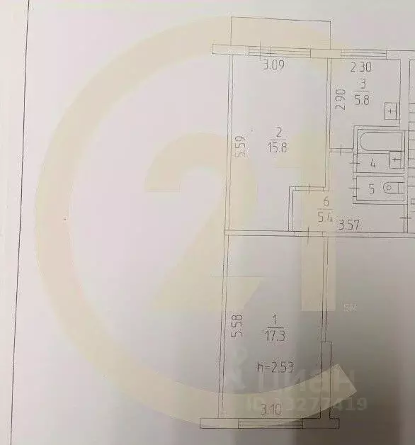 Комната Пермский край, Пермь ш. Космонавтов, 96 (16.0 м) - Фото 2