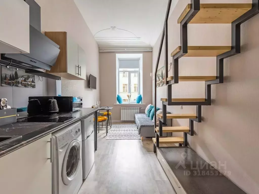 Студия Санкт-Петербург Боровая ул., 11-13 (20.0 м) - Фото 1