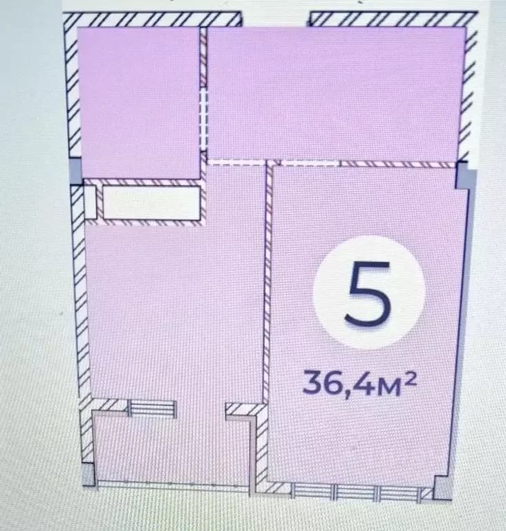 1-к кв. Краснодарский край, Сочи Новый Сочи мкр, ул. Цюрупы, 13Д (36.4 ... - Фото 2