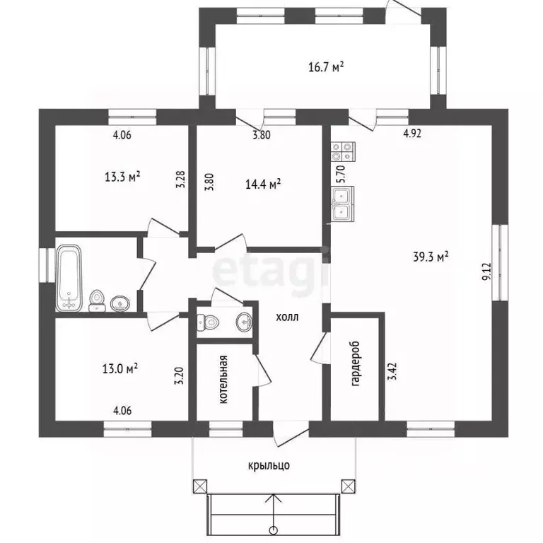 Дом в Владимирская область, Муром с. Панфилово,  (135 м) - Фото 2