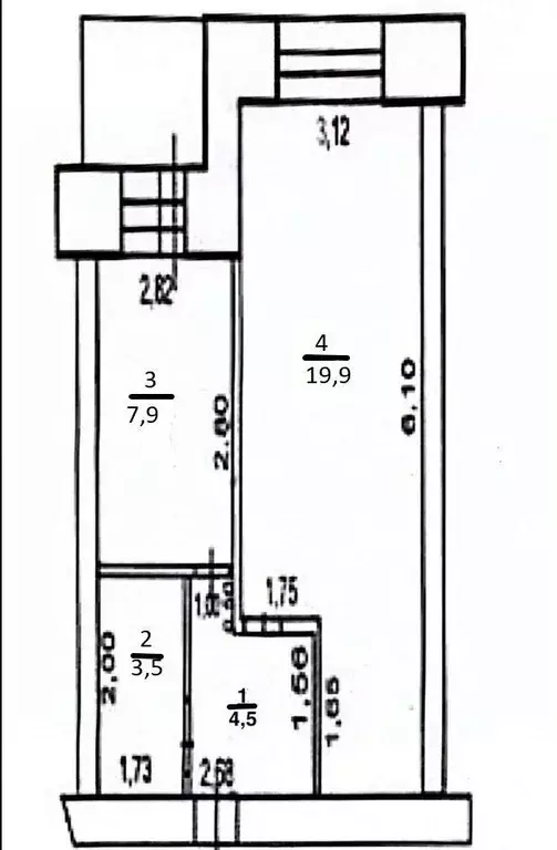 1-к кв. Оренбургская область, Оренбург ул. Ткачева, 89 (35.8 м) - Фото 2