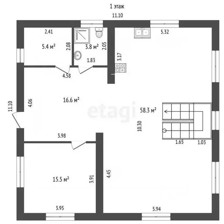 Дом в Татарстан, Набережные Челны ул. Раздольная, 21А (197 м) - Фото 2