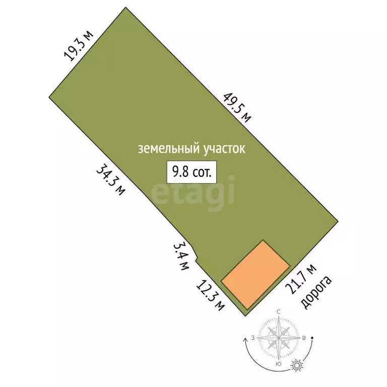 Дом в Ялуторовск, улица Оболенского (30 м) - Фото 1