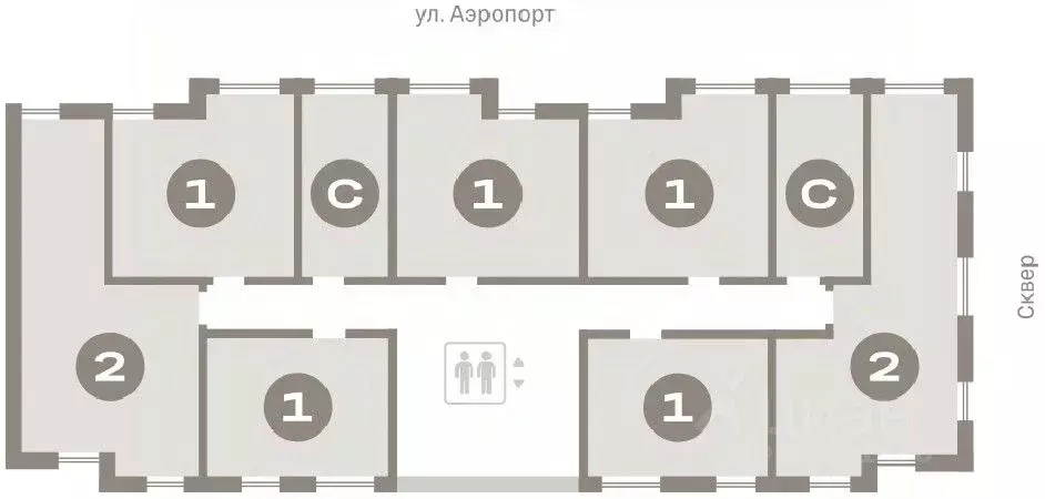 Студия Новосибирская область, Новосибирск ул. Аэропорт, 88 (20.12 м) - Фото 1