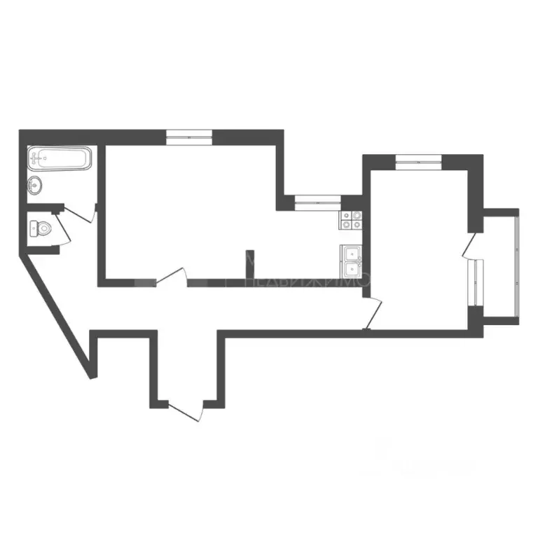 2-к кв. Тюменская область, Тюмень ул. Монтажников, 19к1 (51.0 м) - Фото 1