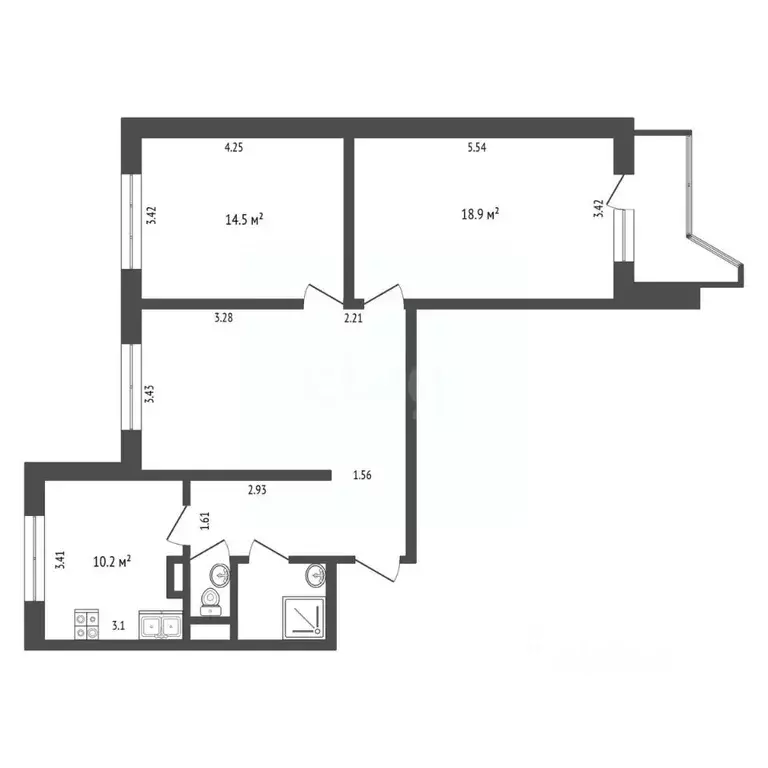 3-к кв. Москва Шипиловский проезд, 39К2 (72.2 м) - Фото 2