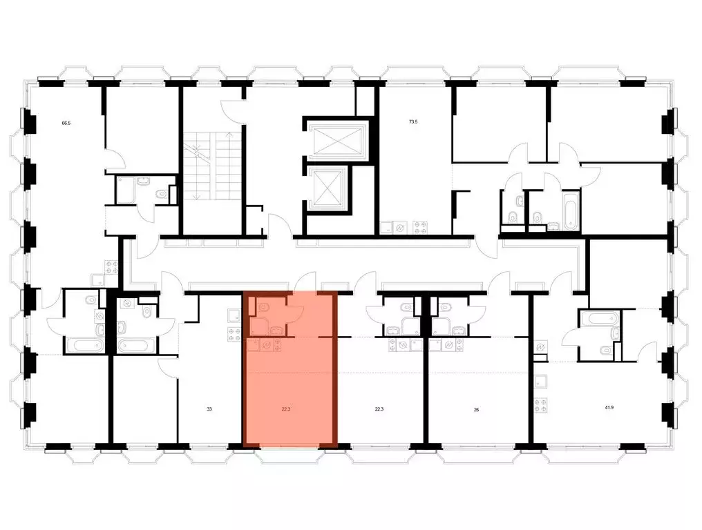 Квартира-студия: Москва, ЖК 2-й Иртышский, 1.3 (22.3 м) - Фото 1