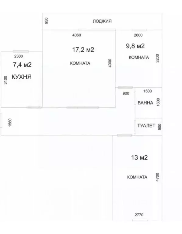 3-к кв. Самарская область, Самара Аэродромная ул., 127 (62.0 м) - Фото 2