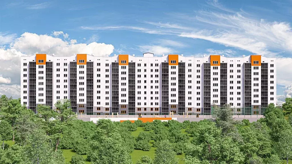 1-к. квартира, 39,3 м, 8/10 эт. - Фото 0