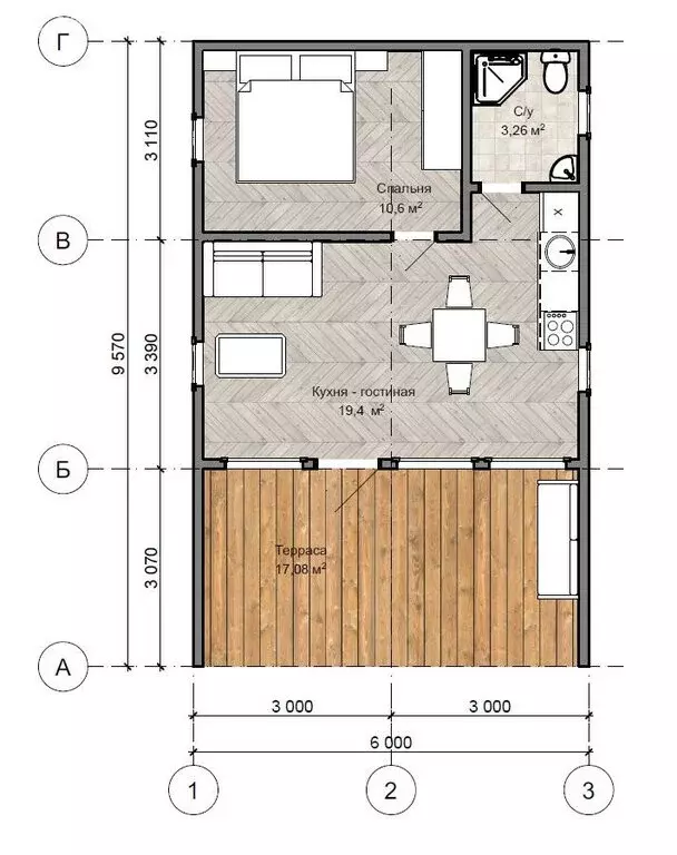 Дом в Чита, Железнодорожный район (40 м) - Фото 2