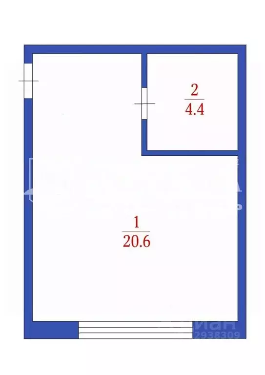 Студия Кемеровская область, Кемерово ул. Дегтярева, 1 (25.0 м) - Фото 1