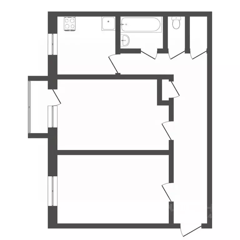 2-к кв. Тюменская область, Тюмень ул. Ленина, 63 (49.5 м) - Фото 2