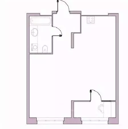 1-к кв. Пензенская область, Пенза Революционная ул., 34 (48.5 м) - Фото 1