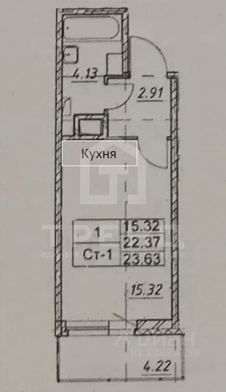 Студия Ленинградская область, Кудрово г. Всеволожский район, Заневское ... - Фото 2