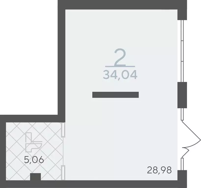 Офис (34.04 м) - Фото 2