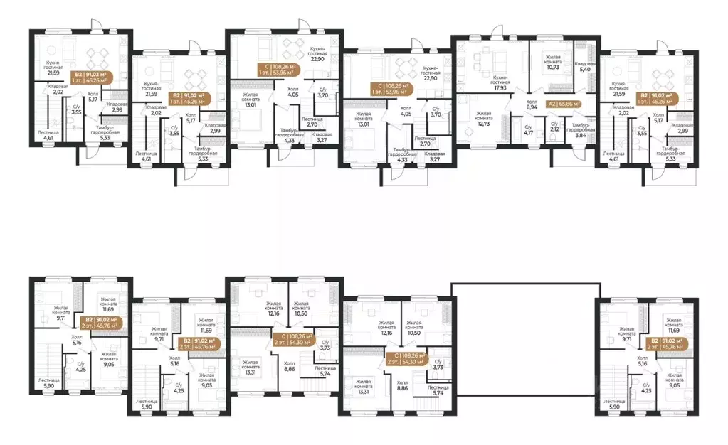 Таунхаус в Ленинградская область, Всеволожск ш. Южное (108 м) - Фото 2
