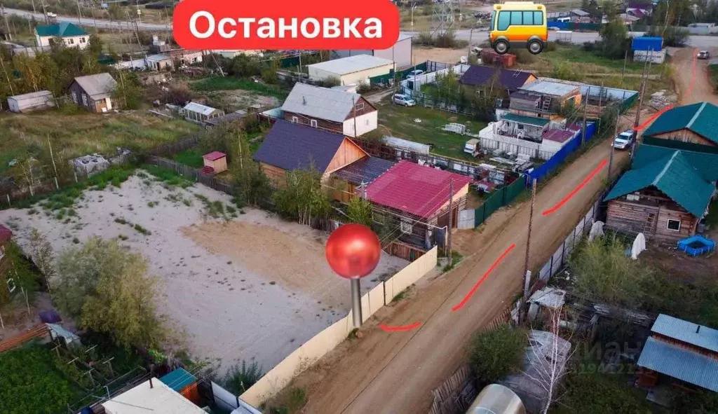 Участок в Саха (Якутия), Якутск ш. Хатынг-Юряхское, Б-15 (9.0 сот.) - Фото 1