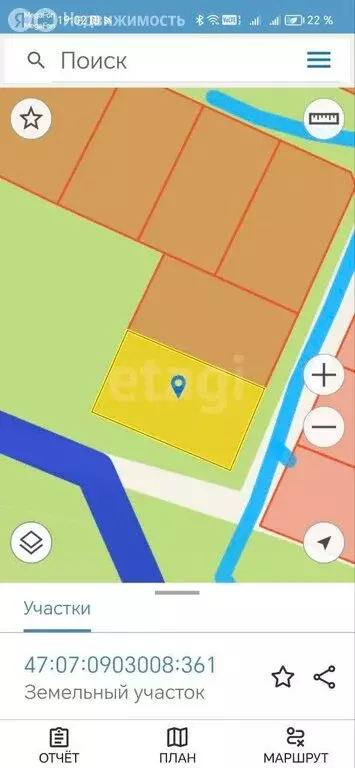 Участок в городской посёлок Рахья, Зелёный переулок (10.89 м) - Фото 1