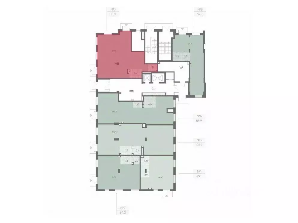Офис в Санкт-Петербург Партизанская ул., 5 (85 м) - Фото 2