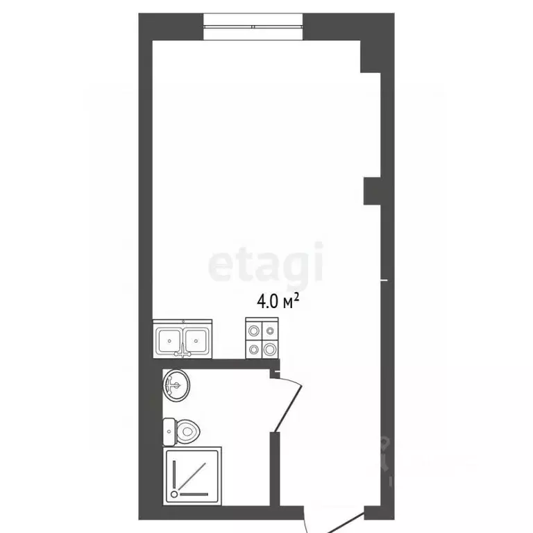 Студия Крым, Симферополь ул. Желябова (18.0 м) - Фото 1