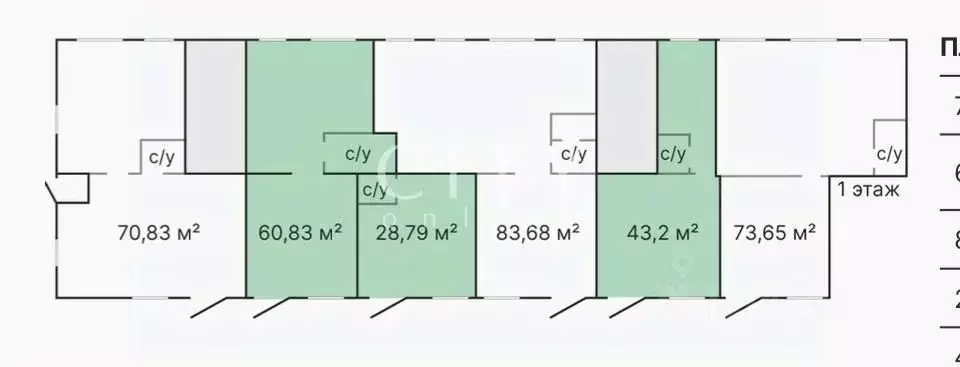 торговая площадь в тюменская область, тюмень ямская ул, 87с1 (61 м) - Фото 1