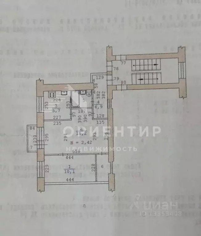 2-к кв. Свердловская область, Екатеринбург ул. Техническая, 46 (44.4 ... - Фото 2