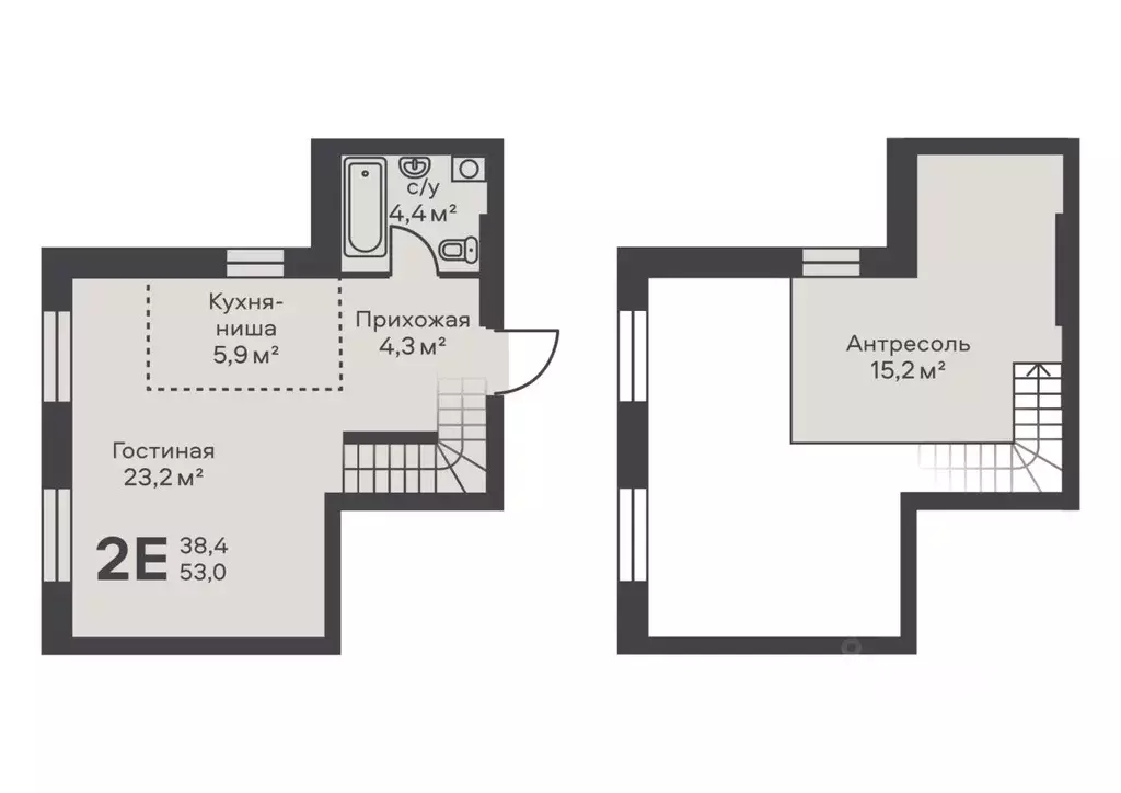 2-к кв. Пермский край, Пермь ул. Подводников (53.0 м) - Фото 1