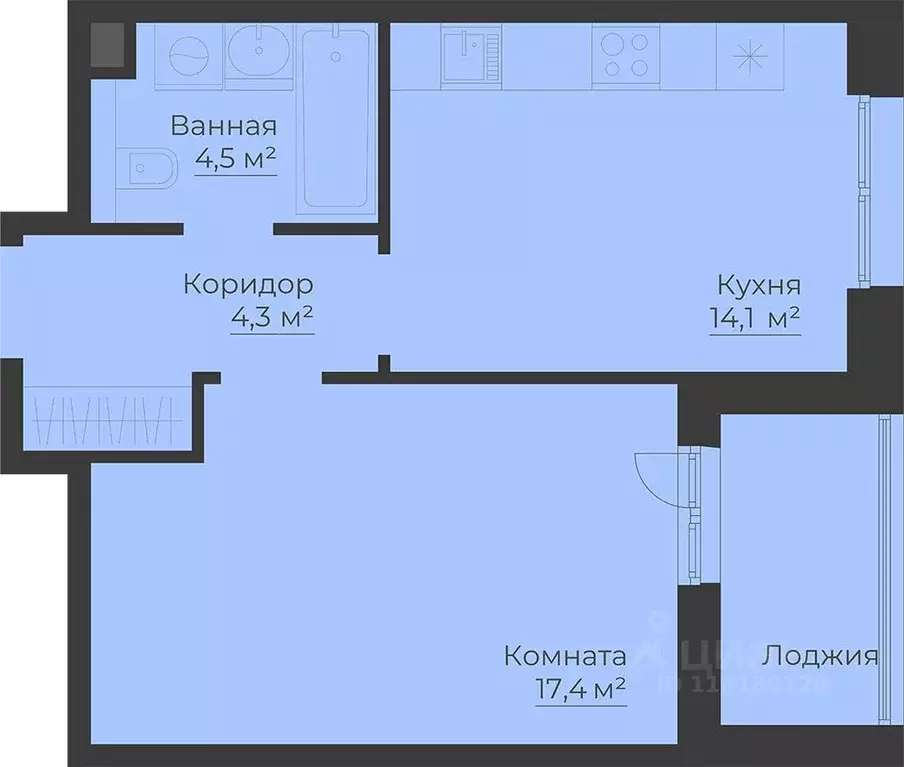 1-к кв. Ярославская область, Рыбинск Западный п/р, Малиновский Квартал ... - Фото 0