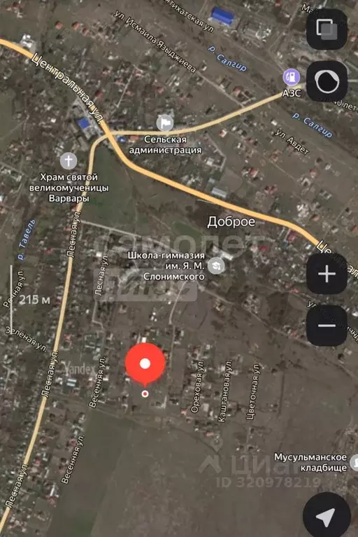 Участок в Крым, Симферопольский район, с. Доброе ул. Фруктовая (6.5 ... - Фото 2