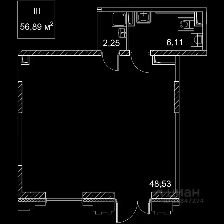 Торговая площадь в Москва ул. Брянский Пост, 16С8 (57 м) - Фото 1