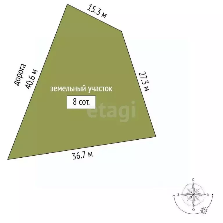 Участок в Крым, Ялта  (32.0 сот.) - Фото 1