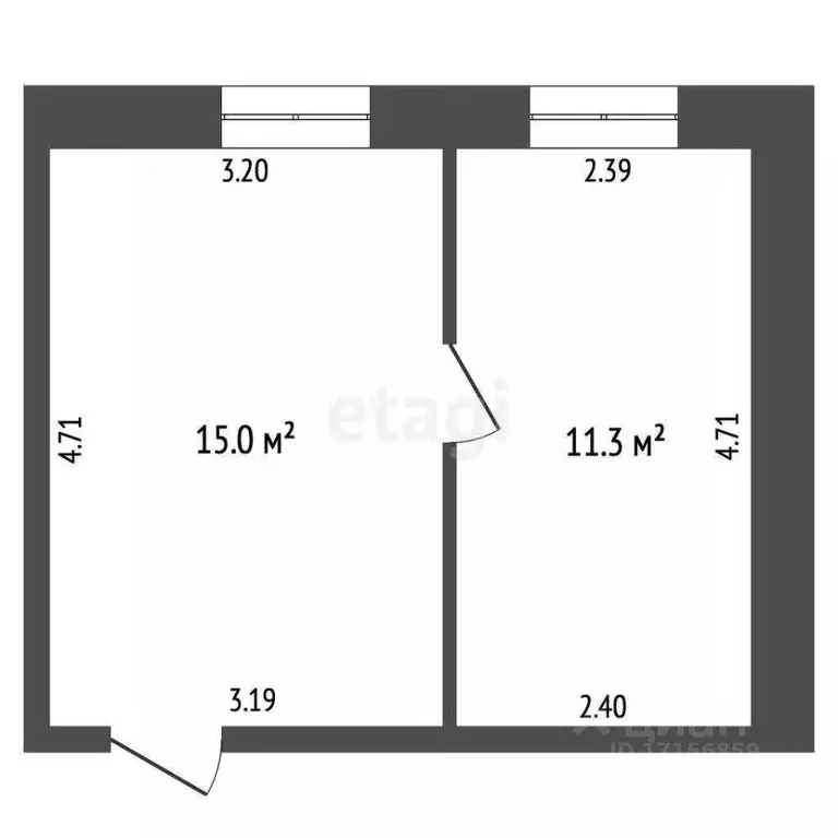 Студия Хабаровский край, Хабаровск Кабельная ул., 2 (37.2 м) - Фото 2