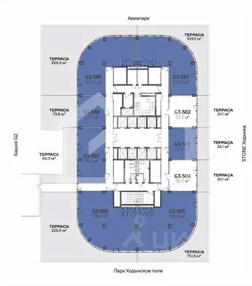 Помещение свободного назначения в Москва Ходынский бул., 20А/2 (284 м) - Фото 2